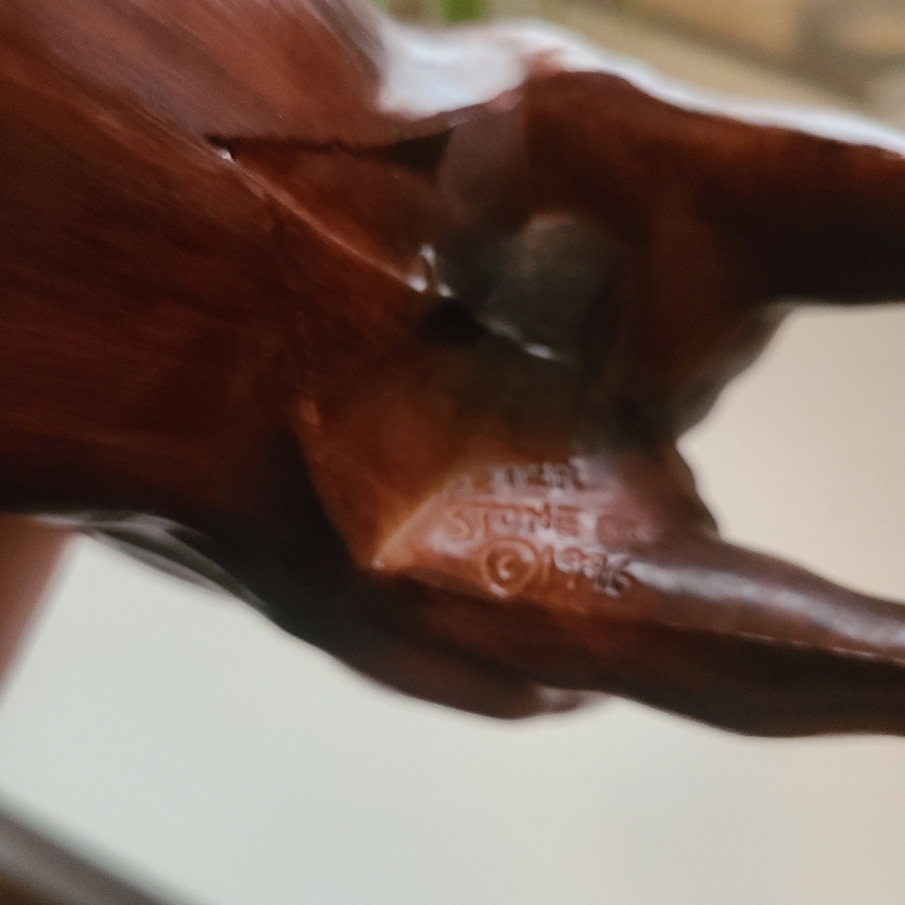 Peter Stone Woody Woodgrain Draft Horse Model - Picture 5 of 5